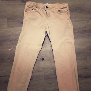 Beige skinny jeans